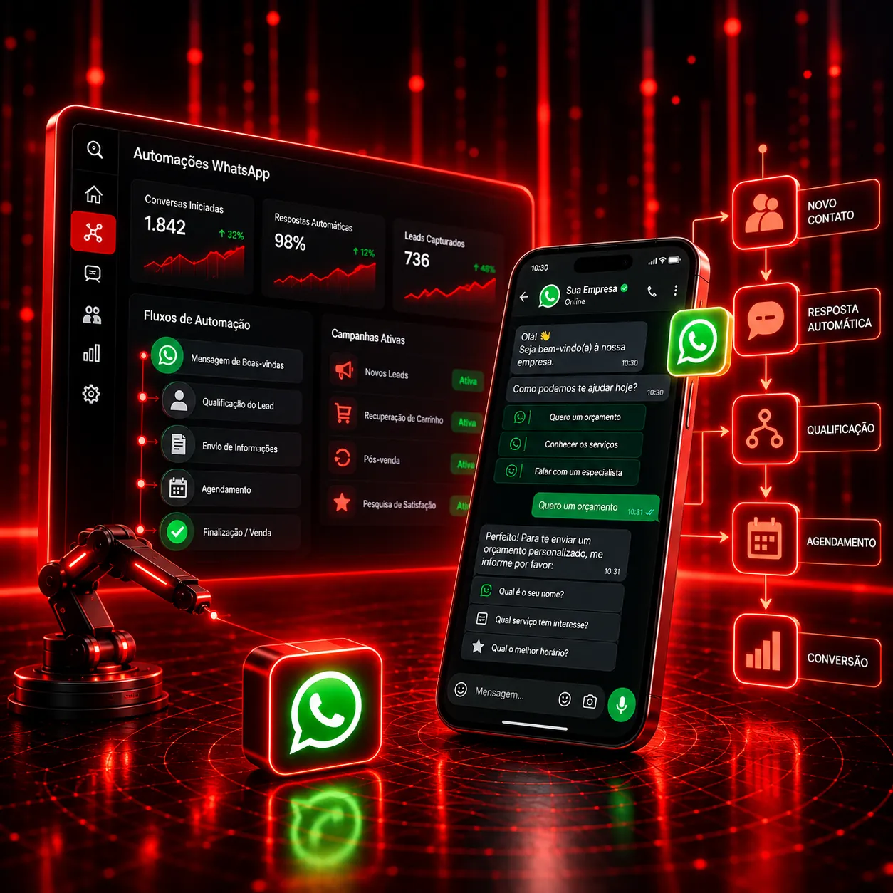 AUTOMAÇÃO DE WHATSAPP PARA EMPRESAS